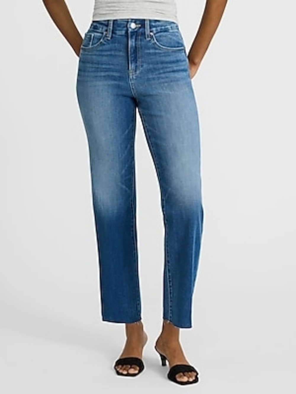 S Express Conscious Edit Straight Ankle High Rise Flexx Hyper Stretch Jeans